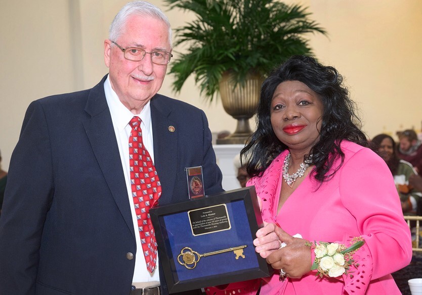 Thomasville Mayor Raleigh York, Jr. and Thomasville Housing Authority CEO Lois A. Hunter.