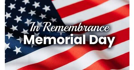 Memorial Day Weekend! (Monday, May 30, 2022) (05/23/2022) - News ...